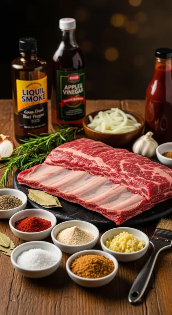 BBQ beef Ribs ingredients