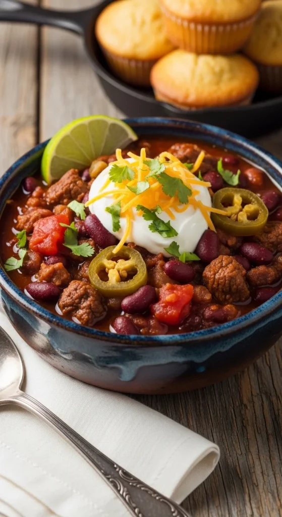 Beef Chili Serving