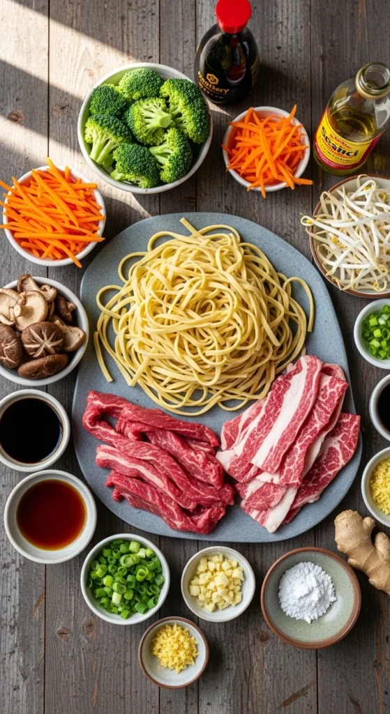 Beef Lo Mein Ingredients