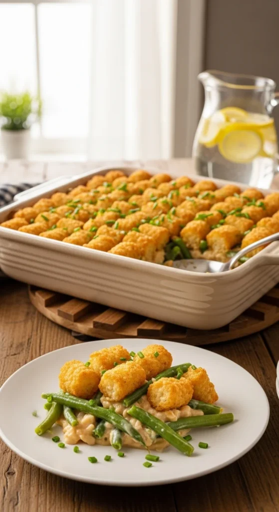 Casserole with Green Beans Serving