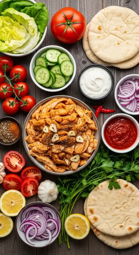 Chicken Shawarma Ingredients