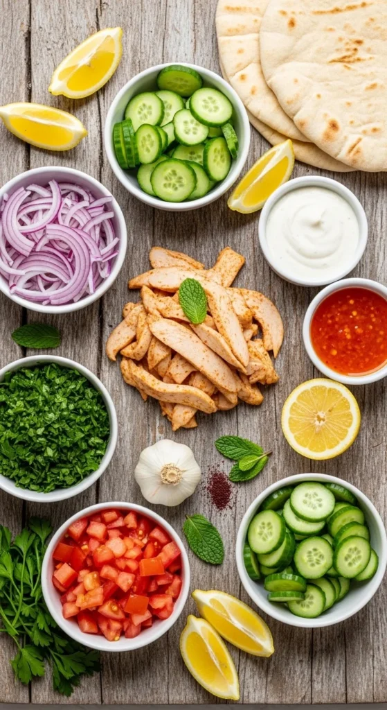 Chicken Shawarma Ingredients