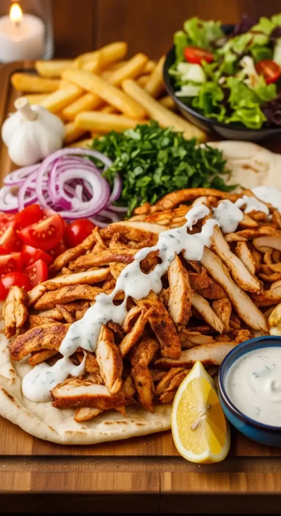 Chicken Shawarma Serving