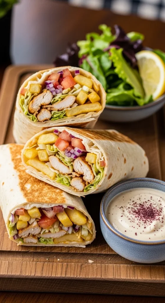 Chicken Shawarma Serving