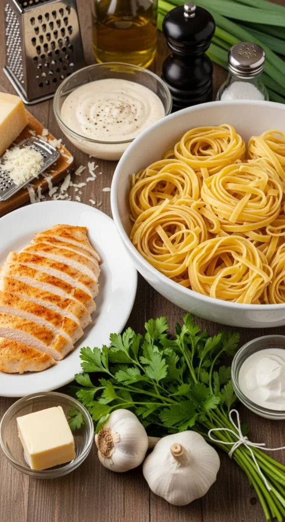 Creamy Chicken Alfredo Blitz Ingredients