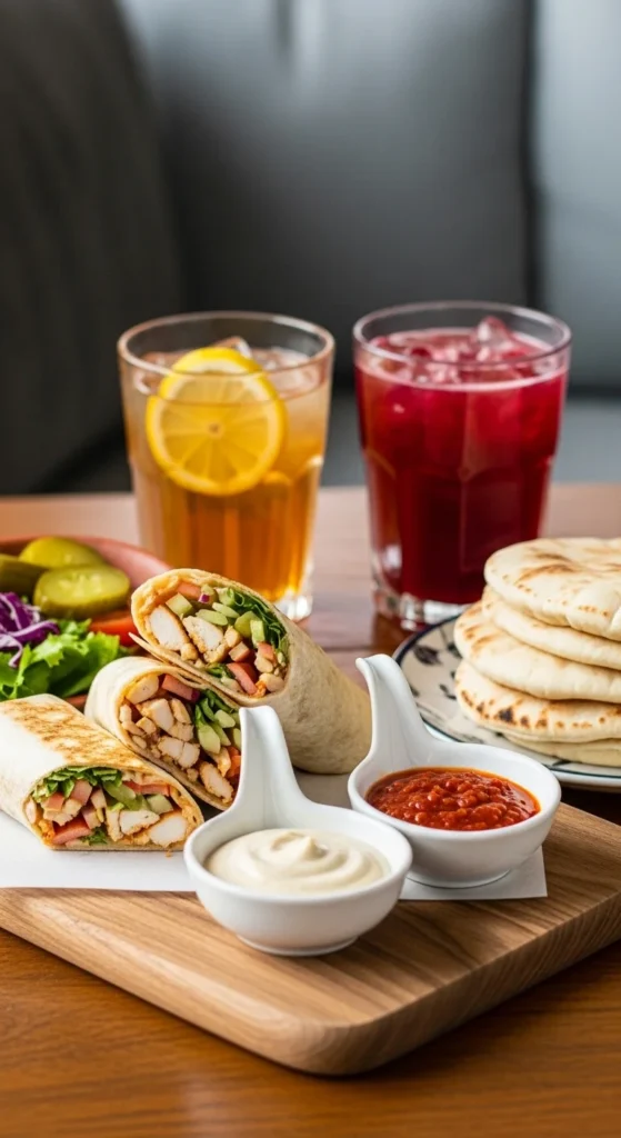 Easy Shawarma Serving