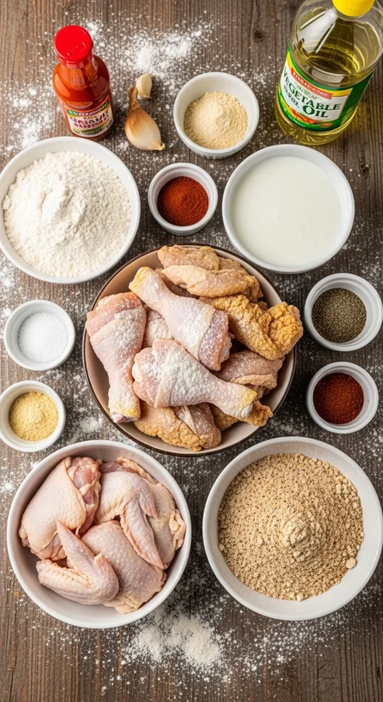 Fried Chicken Ingredients