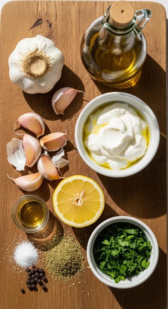 Garlic Sauce Ingredients