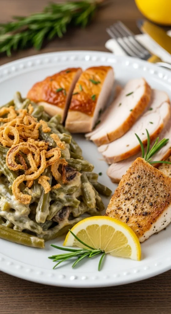 Green Bean Casserole Serving