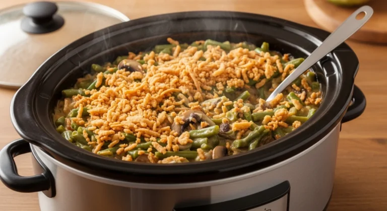 Green Bean Casserole in Crockpot
