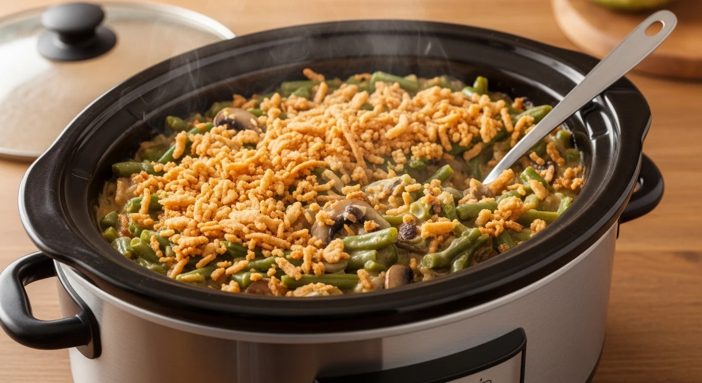 Green Bean Casserole in Crockpot