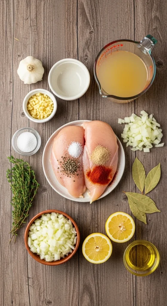 Instant Pot Chicken Breast Ingredients