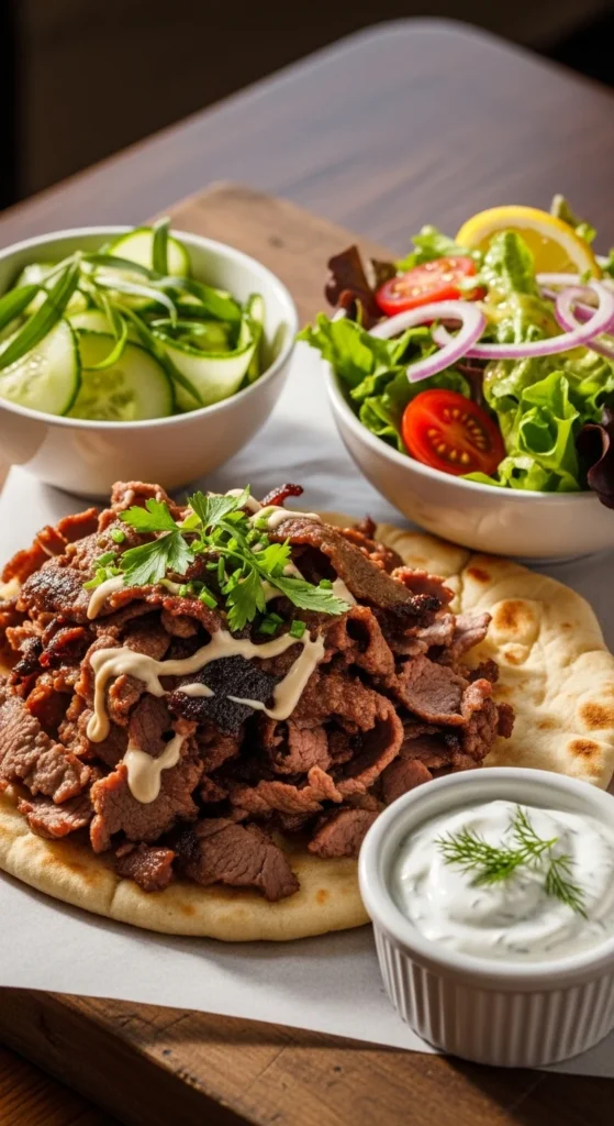 Lamb Shawarma Serving