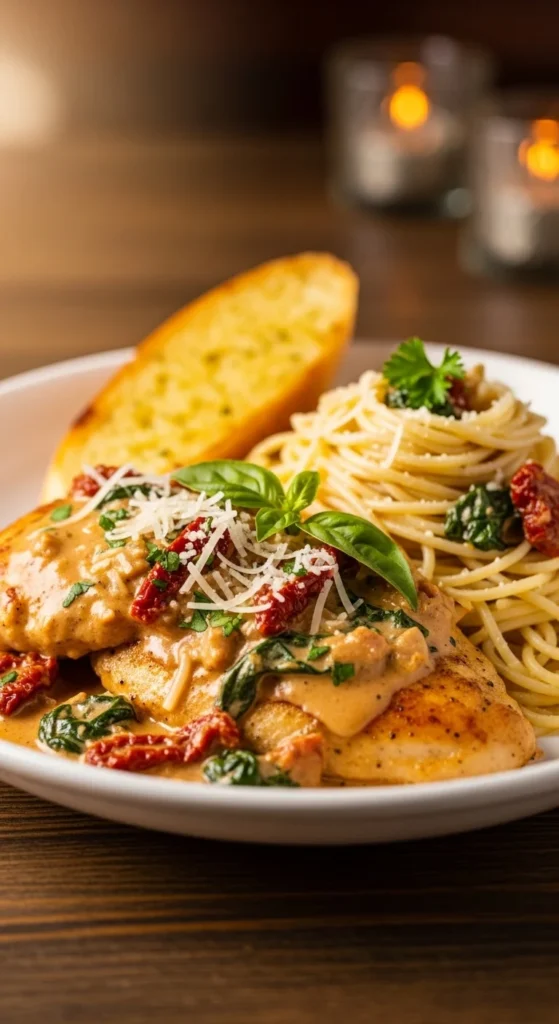 Marry Me Chicken serving