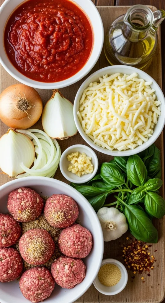 Meatball Casserole: Cozy One-Pan Night Dinner 3 Meatball Casserole Ingredients