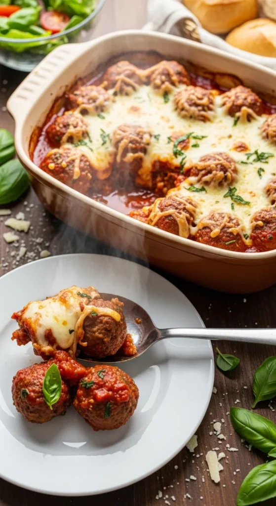 Meatball Casserole: Cozy One-Pan Night Dinner 4 Meatball Casserole Serving