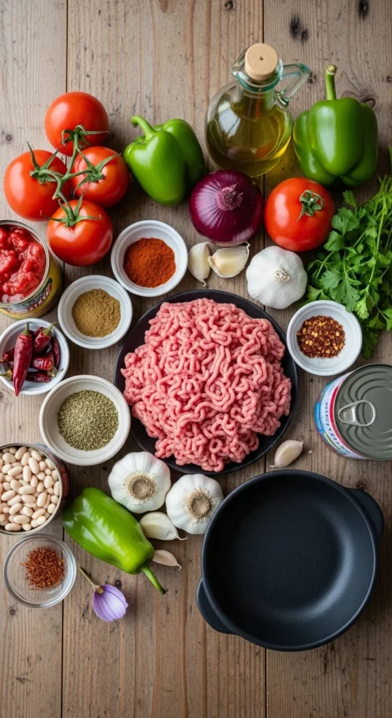 Mediterranean Chili Ingredients