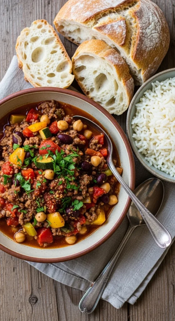 Mediterranean Chili Serving