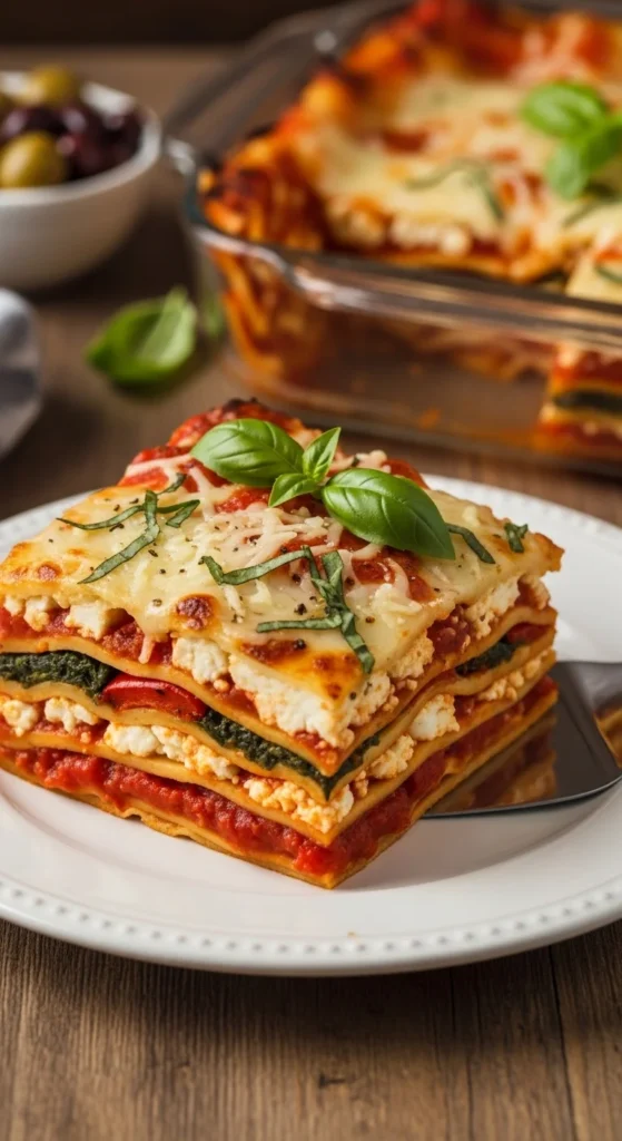 Mediterranean Lasagna Serving