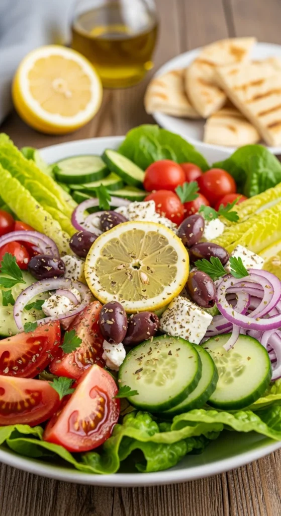 Mediterranean Salad Serving