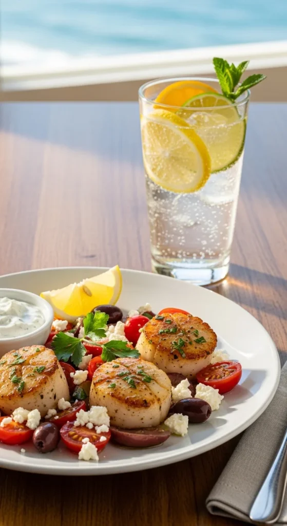 Mediterranean Scallops Serving