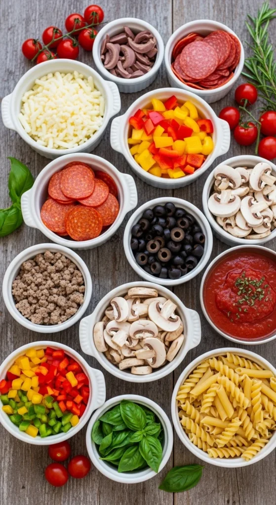 Pizza Casserole Ingredients