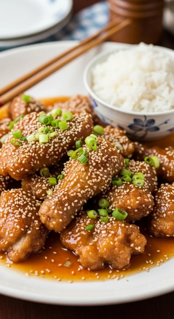 Sesame Chicken Serving