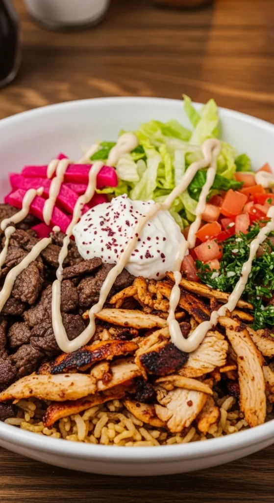 Shawarma Bowl serving