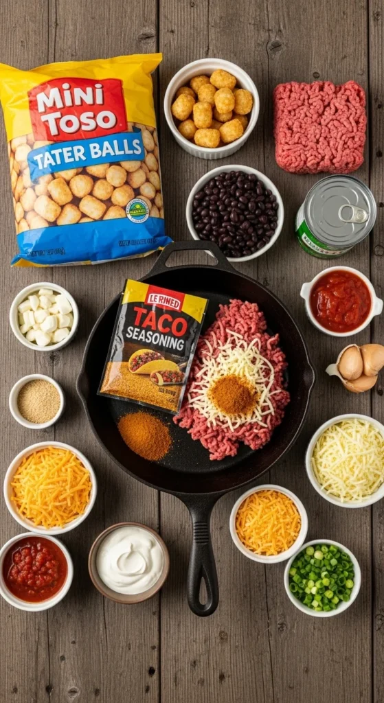 Tater Tot Taco Casserole Ingredients