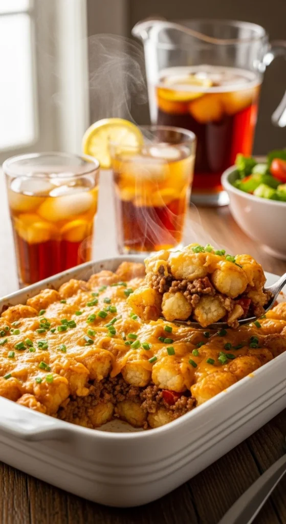 Tatertot Casserole Serving