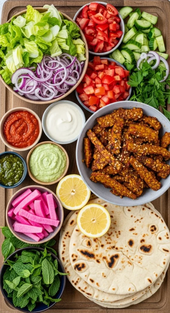 Veg Shawarma Ingredients