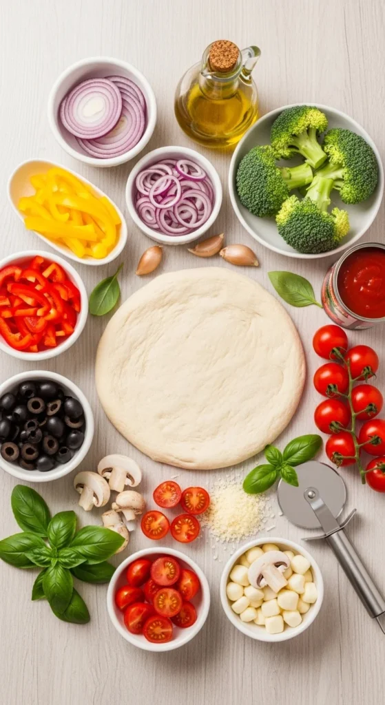 Veggie Pizza Ingredients