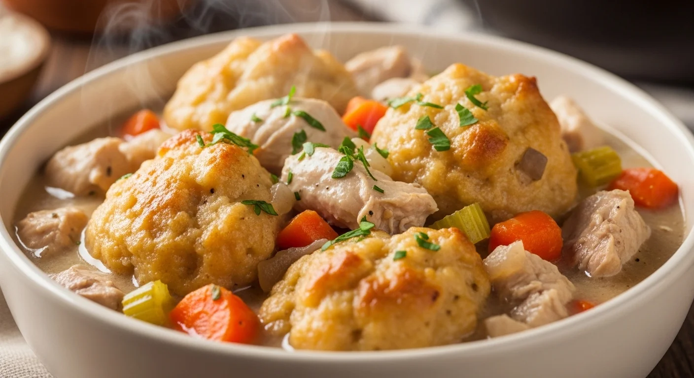 Pepper Belly Pete Chicken and Dumplings Recipe 1 Whisk 349eae182edbc0ca633456f30fa74b3adr 1