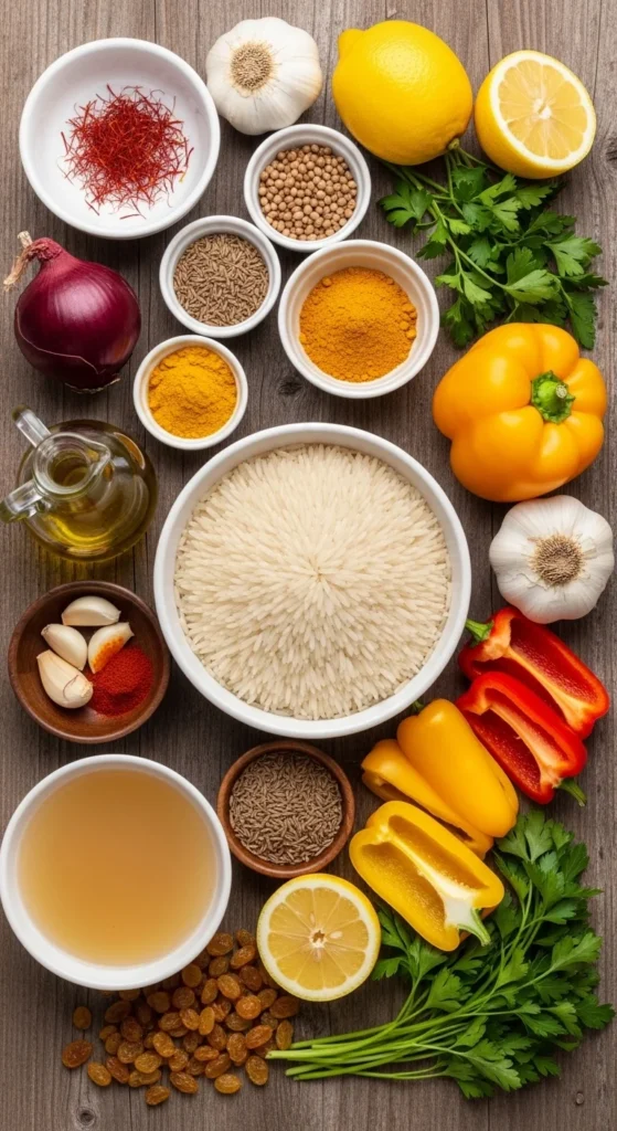 Yellow Rice Ingredients