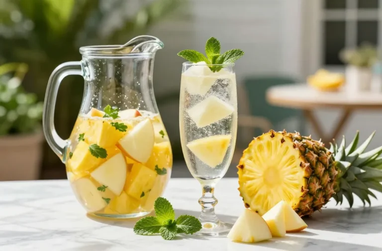 Cava Pineapple Apple Mint Recipe: Sparkling Summer Splash