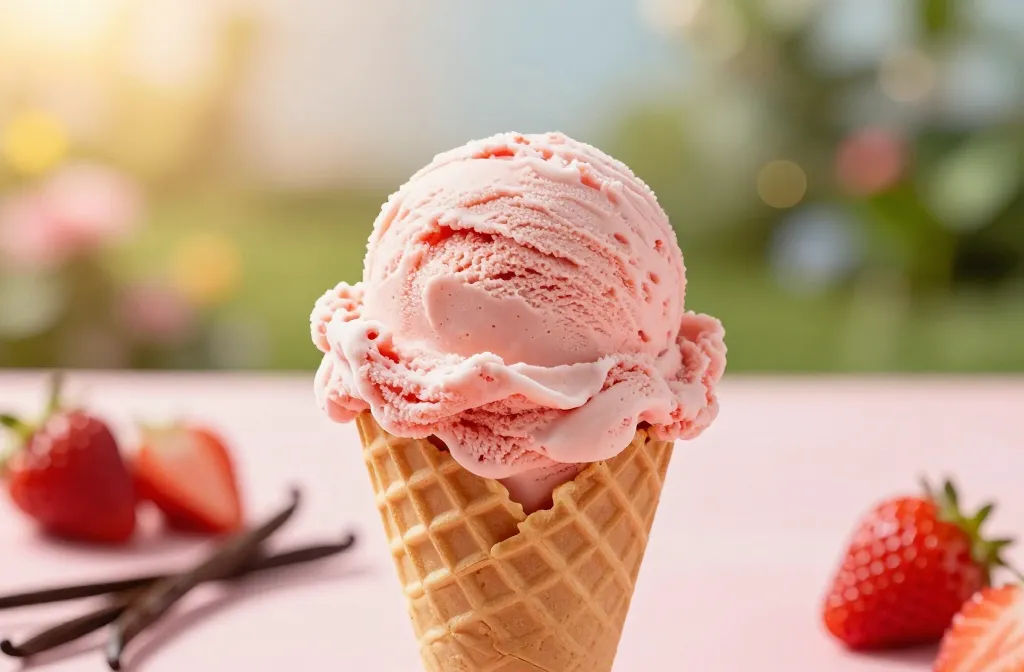Strawberry Ice Cream: Bursts of Summer in a Scoop