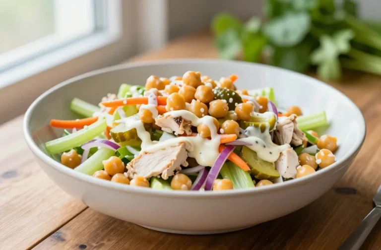 Vegan Chicken Salad Chickpea Recipe: Crunchy Lunchtime Win