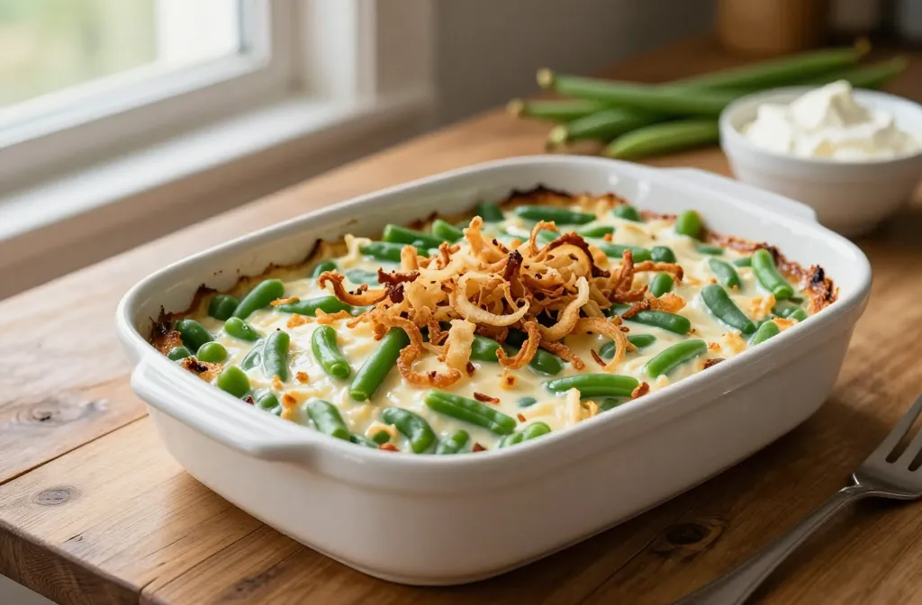 Green Bean Casserole with Cream Cheese: Easy Comfort Dish