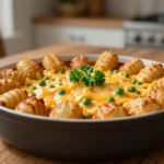 Tater Tot Casserole with Green Beans: Cozy Cheesy Win