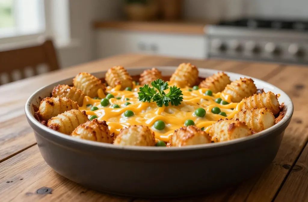 Tater Tot Casserole with Green Beans: Cozy Cheesy Win