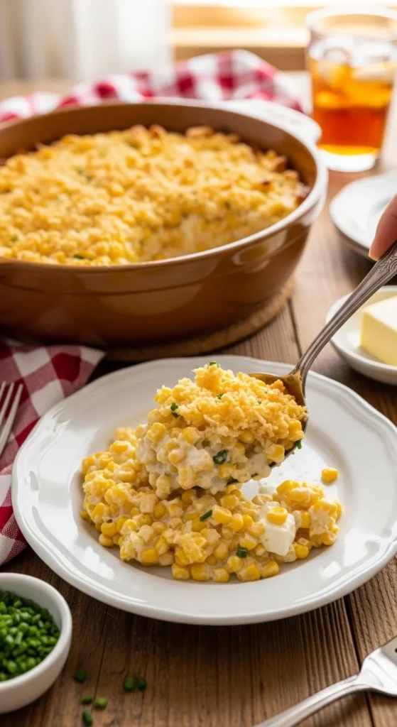 Corn Casserole Serving