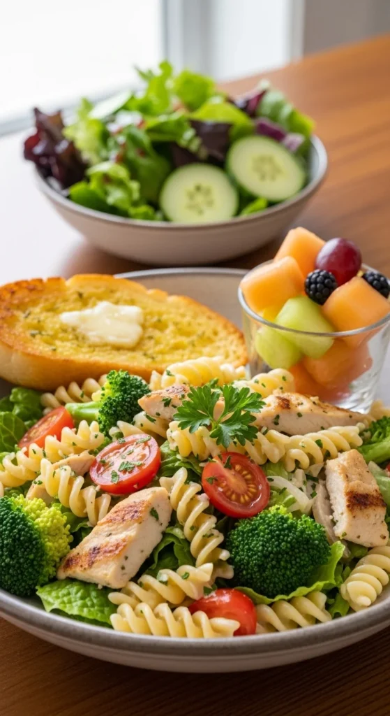 California Chicken Cafe Broccoli Pasta Salad Serving