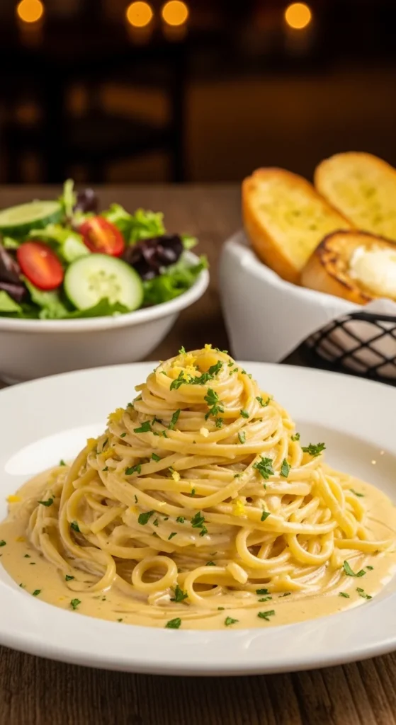 Cremy Lemon Pasta Serving