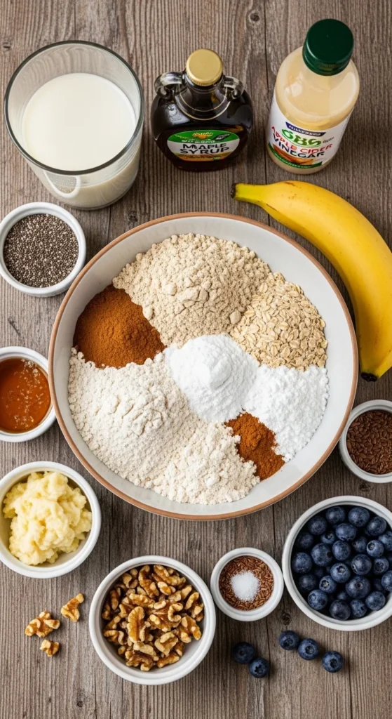 High-Protein Vegan Pancakes Ingredients