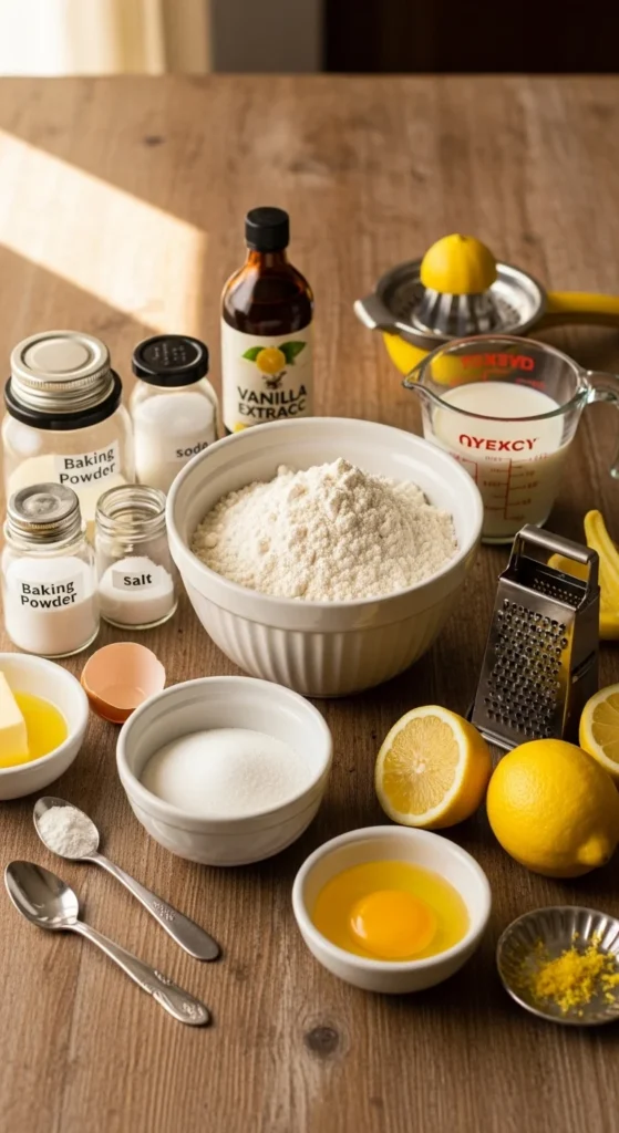 Lemons Bubble Waffle Ingredients