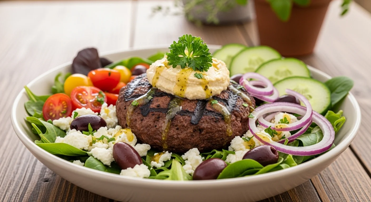 Mediterranean Burger Bowl