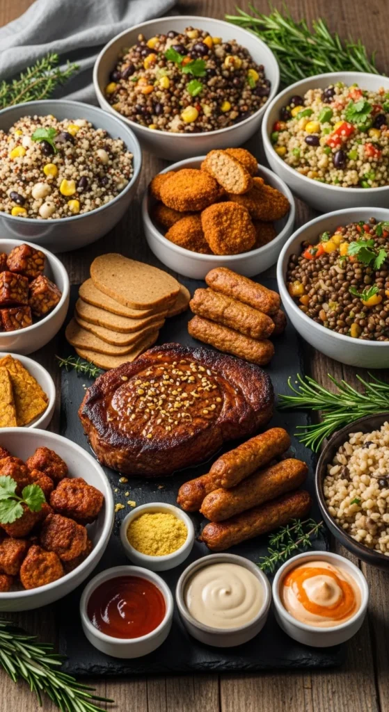 Seitan and grain-based proteins