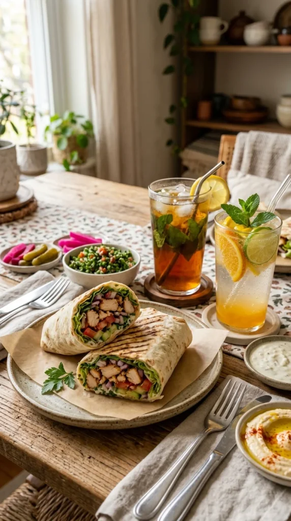 Shawarma Wrap Serving