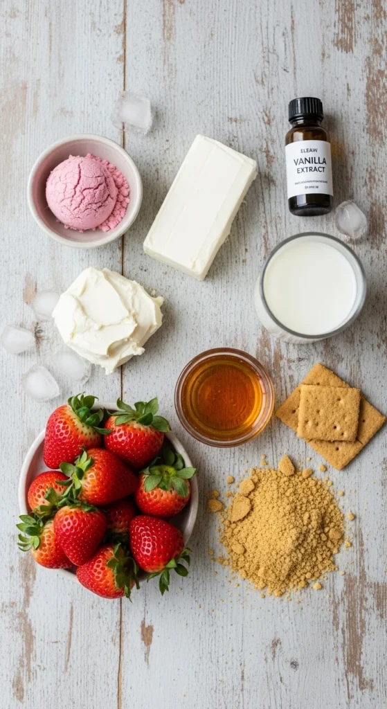 Strawberry Cheesecake Protein Shake Ingredients