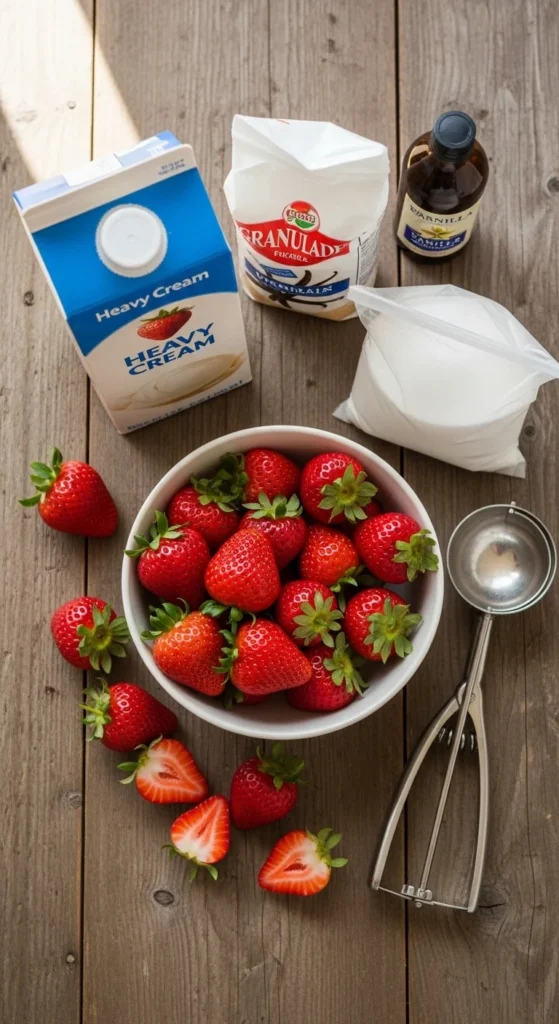 Strawberry Ice Cream Ingredients